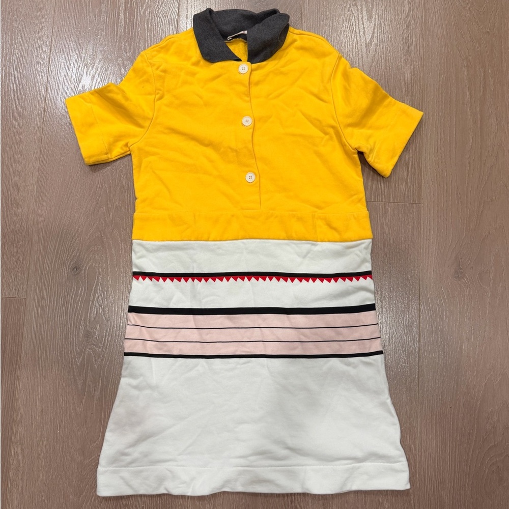 Marni Yellow and white Polo dress